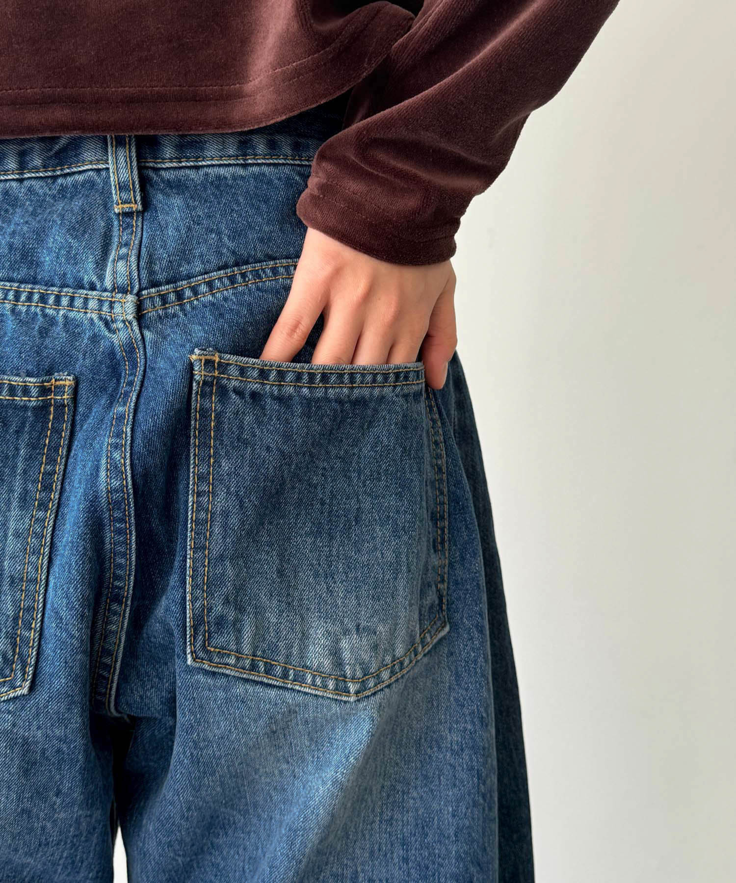 CANAL JEAN（キャナルジーン）の「diggity 切替カットオフデニム