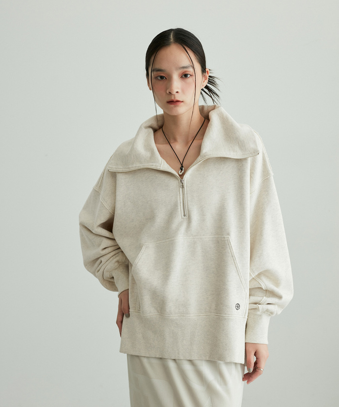 セール 30%OFF】【サステナブル・洗える】ハーフZIPミドル