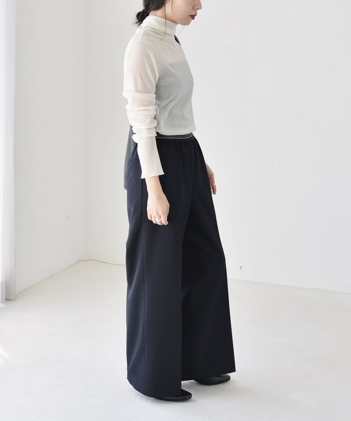 SHIPS for women / シップスウィメン quaranciel:〈洗濯機可能〉フロッキー シアー タートル ネック 2 SHIPS｜quaranciel:<洗濯機可能>フロッキー シアー タートル