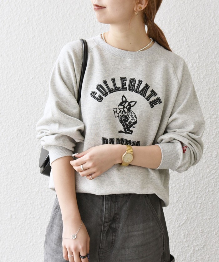 SHIPS any別注】Collegiate Pacific: プリント＆刺繍 スウェット