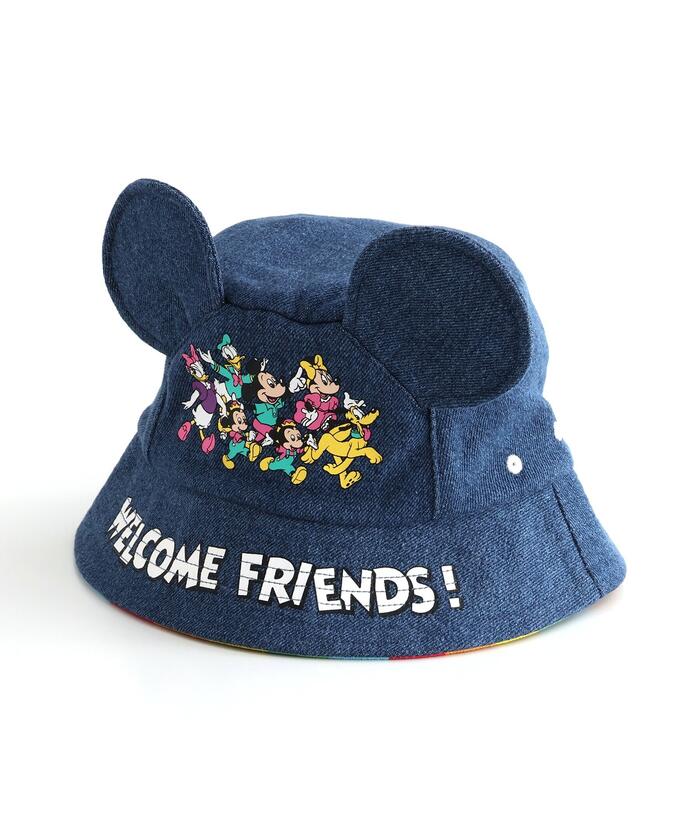 Duffy and Friends バケットハット 耳付き セール】ディズニーキャラクター 耳付きレインボーバケハ