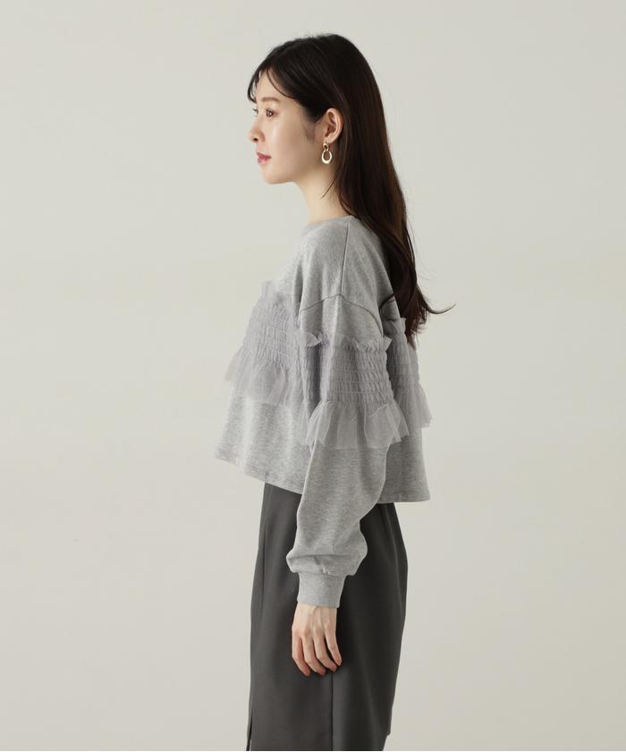 セール】チュールギャザースウェット 24AW(506770431