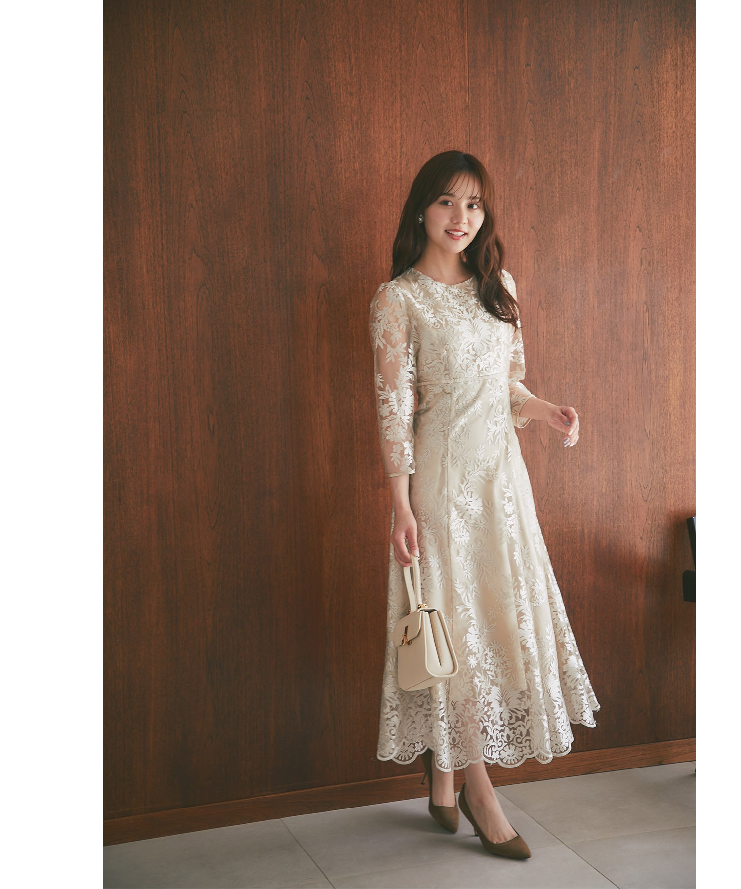 トッコクローゼット tocco closet 取り外し可能な立体フラワー襟