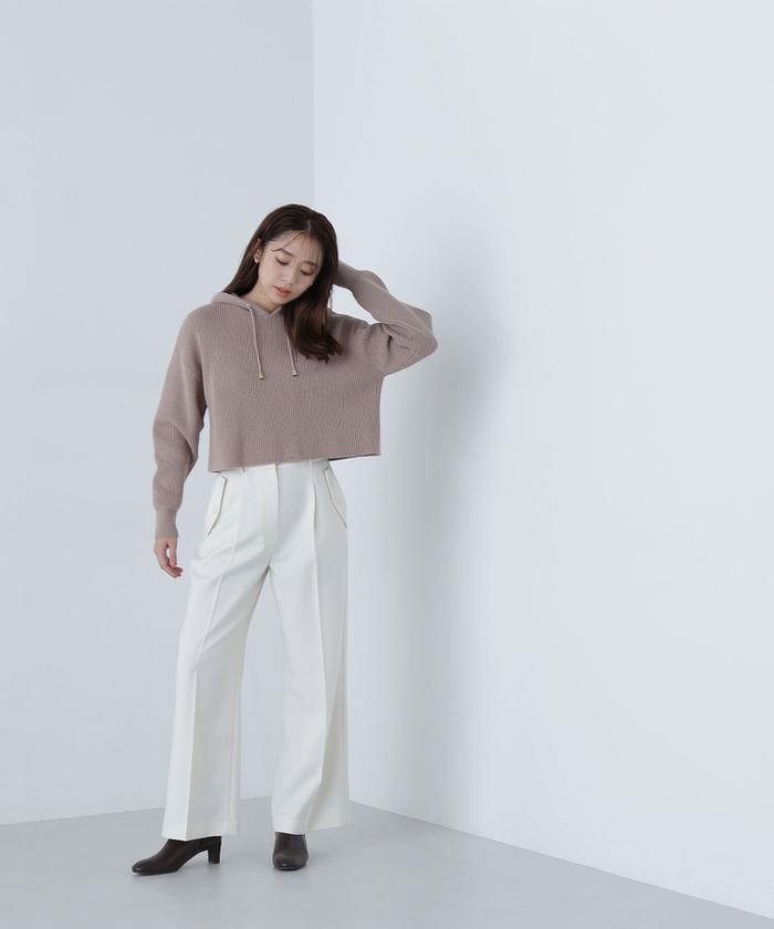 フーディーニットプルオーバー　24AW セール】フーディーニットプルオーバー 24AW(506791844
