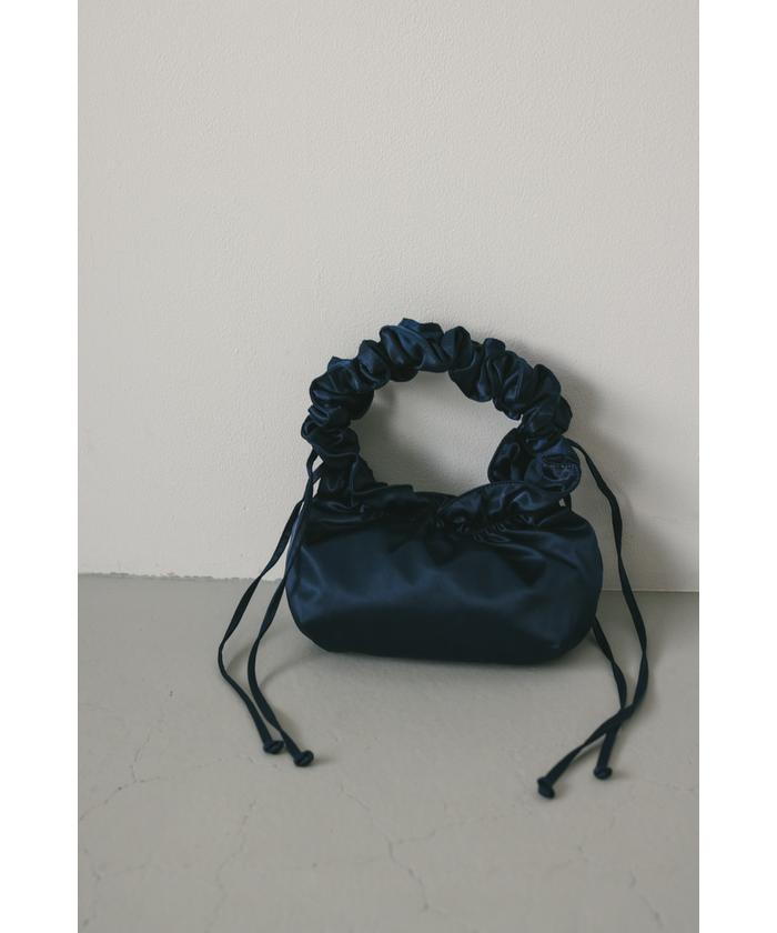 セール 30%OFF】サテンギャザーハンドルバッグ(506799296