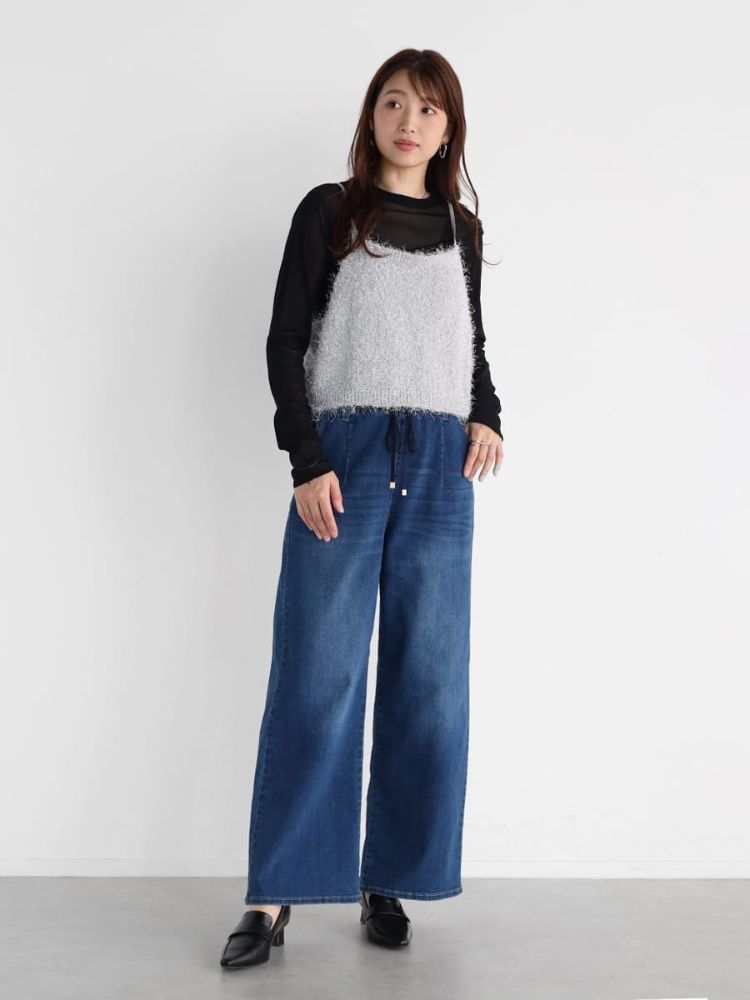 れいぞう子★【新品】CLOVE デニムワイドストレートパンツ ヤマダヤ れいぞう子様 専用☆【新品】CLOVE デニムワイドストレート