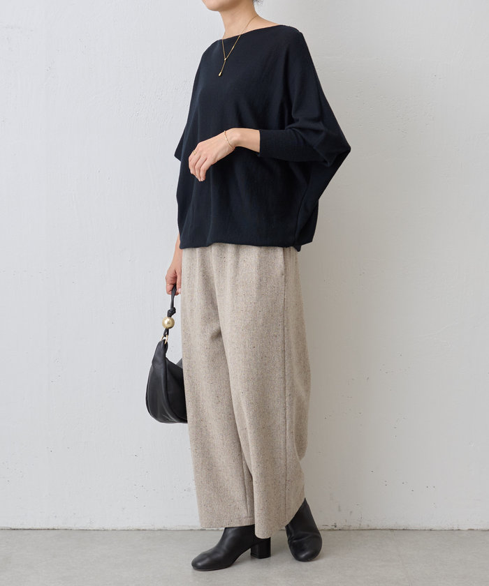 BEARDSLEY パンツ 「3サイズ展開」カラーネップツイードパンツ