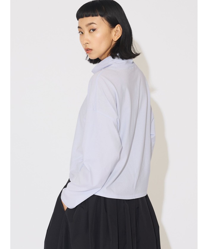 MIDIUMISOLID for Ladies ハイネックショートプルオーバー
