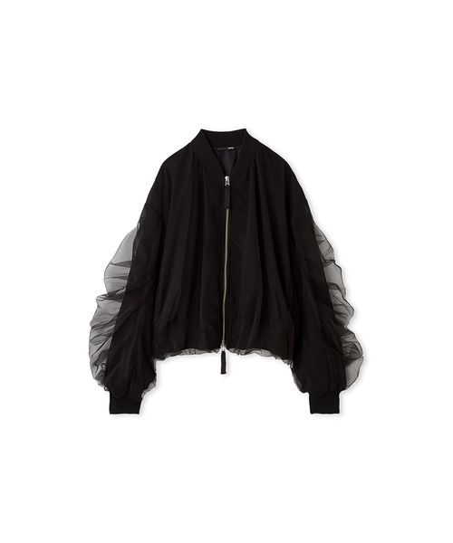 値下げ！　styling/ チュールラッピングブルゾン 0サイズ 値下げ！styling/ チュールラッピングブルゾン 0サイズ