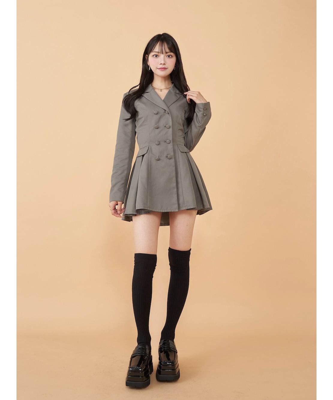 ダーリッチ Darich バックコンシャスジャケットミニワンピース