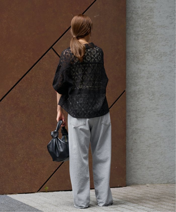 フレームワーク　ヴィンテージライクレースシャツ セール】ヴィンテージライクレースシャツ（シャツ/ブラウス