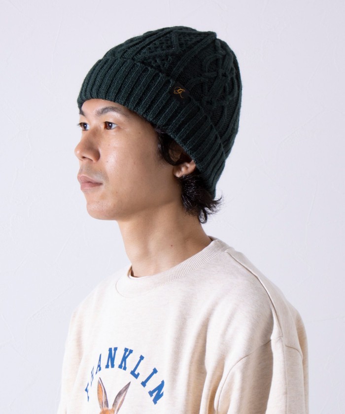 美品】 D＆G ☆ 帽子 ニット ☆ ブラック グリーン ブラウン