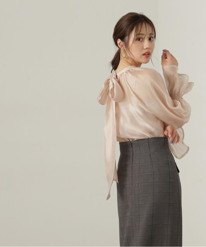 セール】2wayシアーボウタイブラウス24AW(506678131