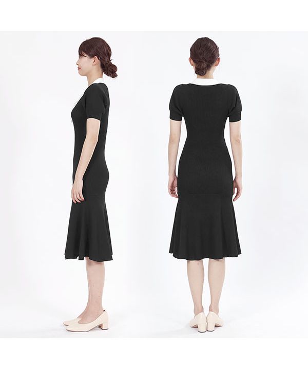 美品　MARY QUANT エポデイジーマーメイドニット ワンピース 美品 MARY QUANT エポデイジーマーメイドニット ワンピース