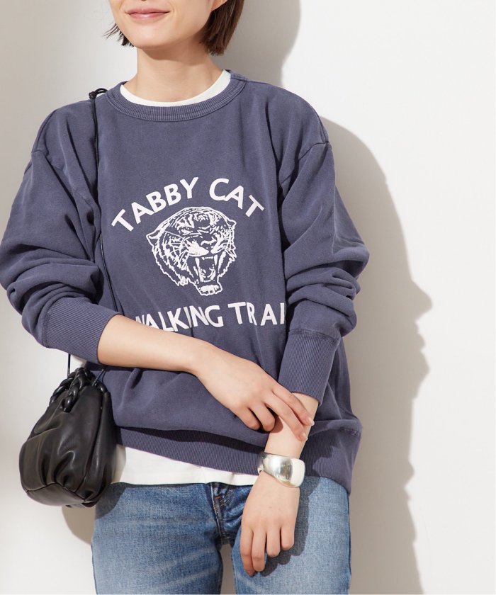 MIXTA/ミクスタ】TABBY CAT WALKKING TRAIL CN SWEAT