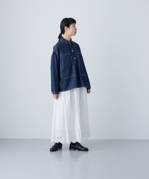 スカラップ刺繍ギャザースカート(506767293) | かぐれ(KAGURE) - d fashion