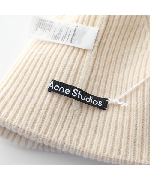 Acne Studios ニット帽 C40270 スモールFaceロゴ ビーニー Acne Studios ニット帽 C40270 スモールFaceロゴ ビーニー