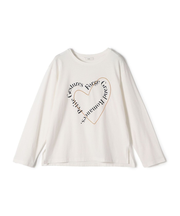 WEB限定】バリエーション ロゴ プリント ロングスリーブ TEE