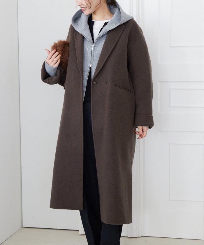 souple woolダブルフェイスチェスターコート(506834375 souple woolダブルフェイスチェスターコート(506834375