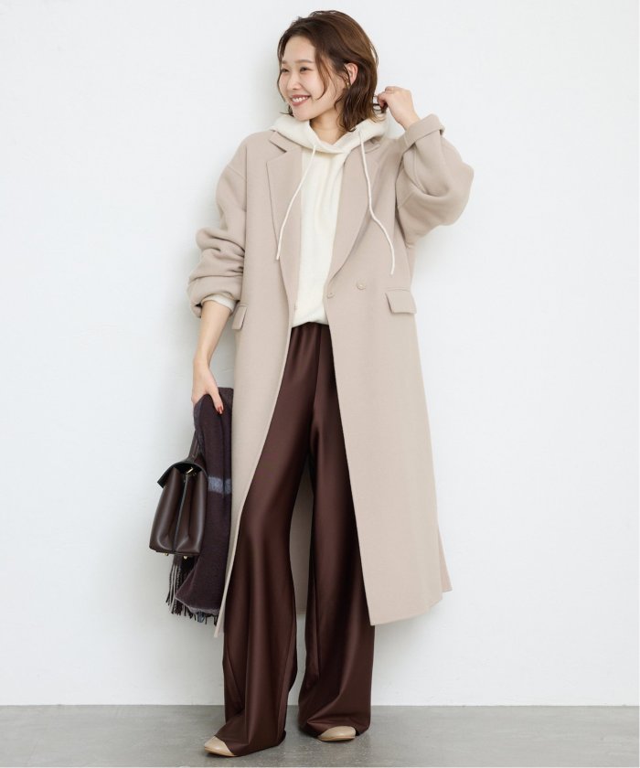 souple woolダブルフェイスチェスターコート(506834375 souple woolダブルフェイスチェスターコート(506834375