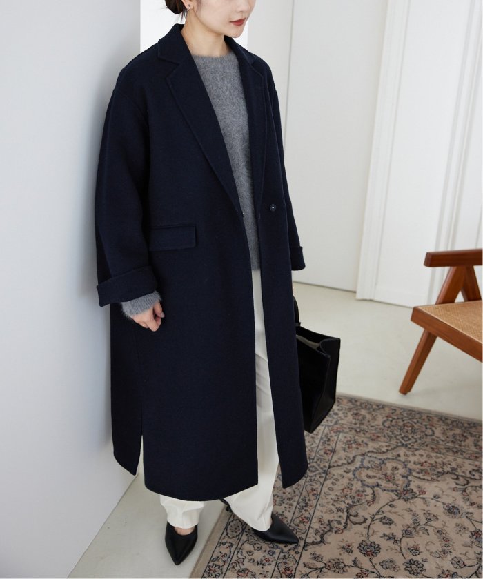 souple woolダブルフェイスチェスターコート(506834375 souple woolダブルフェイスチェスターコート(506834375
