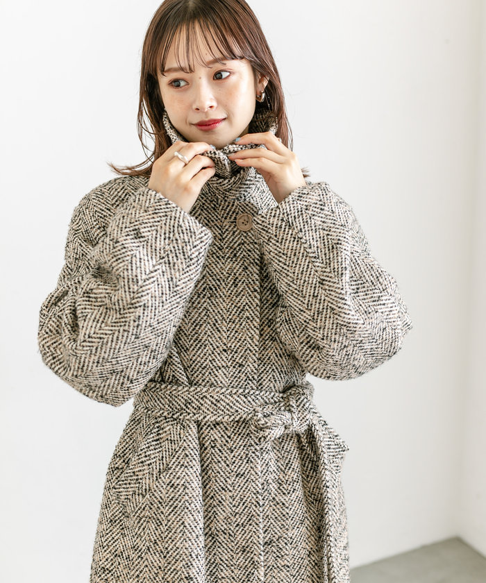 セール 60%OFF】【mystic】ジャガードミドルコート(506835369