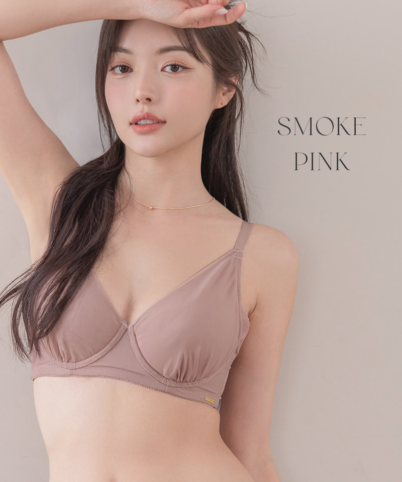 スリムシルエット》シンプルブラジャー 大きな胸を小さく見せる