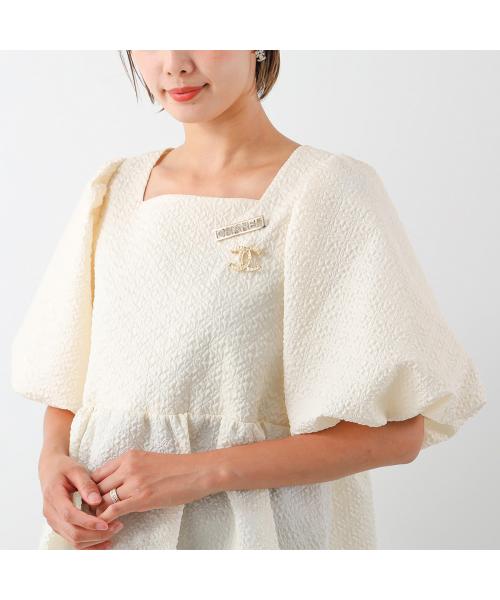 CHANEL ブローチ ABB103 B13473 ツイード柄 CCマーク(506835729 CHANEL ブローチ ABB103 B13473 ツイード柄 CCマーク(506835729