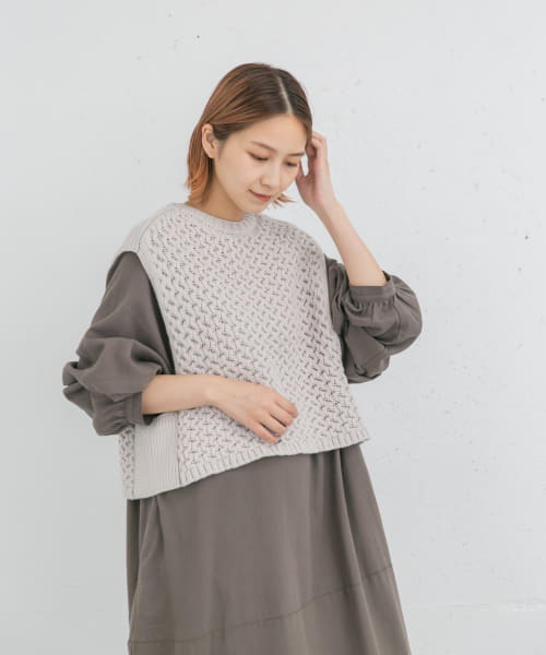 セール 60%OFF】ケーブルアミニットベスト(506836289) | EKAL セール 60%OFF】ケーブルアミニットベスト(506836289) | EKAL