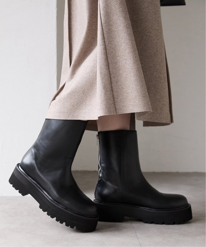 IENA ブラックショートブーツsize39