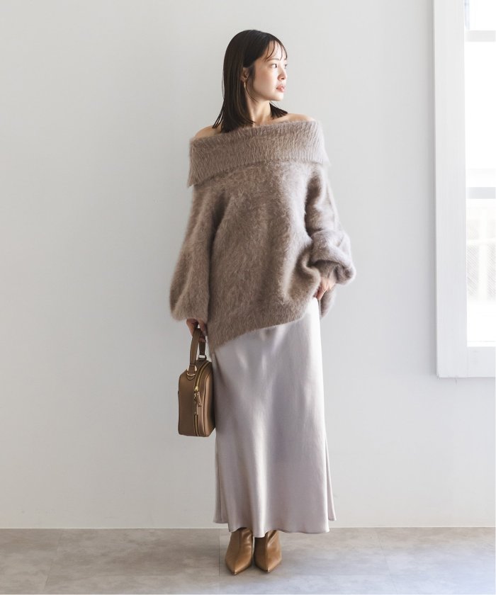 セール 30%OFF】【NOBLE×L'AUBE BLANC】FOX/カシミヤオフ セール 30%OFF】【NOBLE×L'AUBE BLANC】FOX/カシミヤオフ