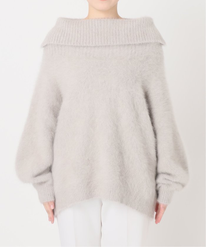 セール 30%OFF】【NOBLE×L'AUBE BLANC】FOX/カシミヤオフ セール 30%OFF】【NOBLE×L'AUBE BLANC】FOX/カシミヤオフ