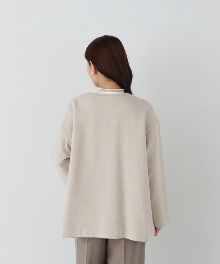 カシミヤブレンドハーフコート 24AW(506514594) | ナチュラル