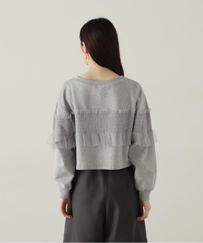 注目の福袋をピックアップ! セール】チュールギャザースウェット 24AW(506770431 服&ファッション小物