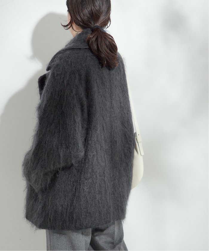 セール 30%OFF】モヘヤMIXシャギーダブルコート(506837998 セール 30%OFF】モヘヤMIXシャギーダブルコート(506837998