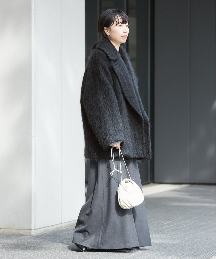 セール 30%OFF】モヘヤMIXシャギーダブルコート(506837998 セール 30%OFF】モヘヤMIXシャギーダブルコート(506837998