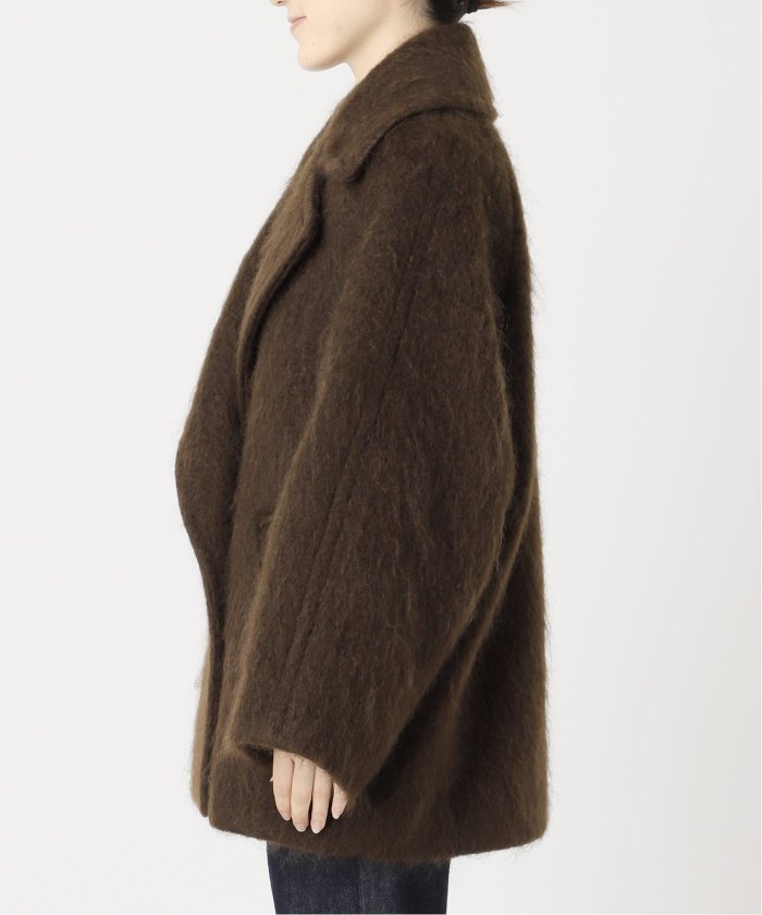 セール 30%OFF】モヘヤMIXシャギーダブルコート(506837998 セール 30%OFF】モヘヤMIXシャギーダブルコート(506837998