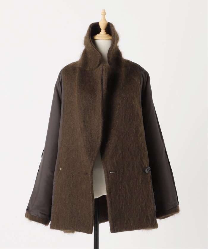 セール 30%OFF】モヘヤMIXシャギーダブルコート(506837998 セール 30%OFF】モヘヤMIXシャギーダブルコート(506837998