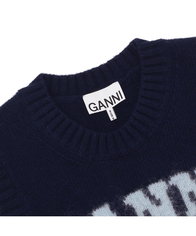 GANNI ライトブルー ノースリーブセーター S GANNI ライトブルー ノースリーブセーター S