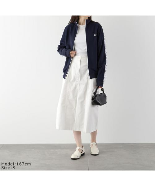 FRED PERRY ボンバートラックジャケット L 日本製 ホワイト Y2K