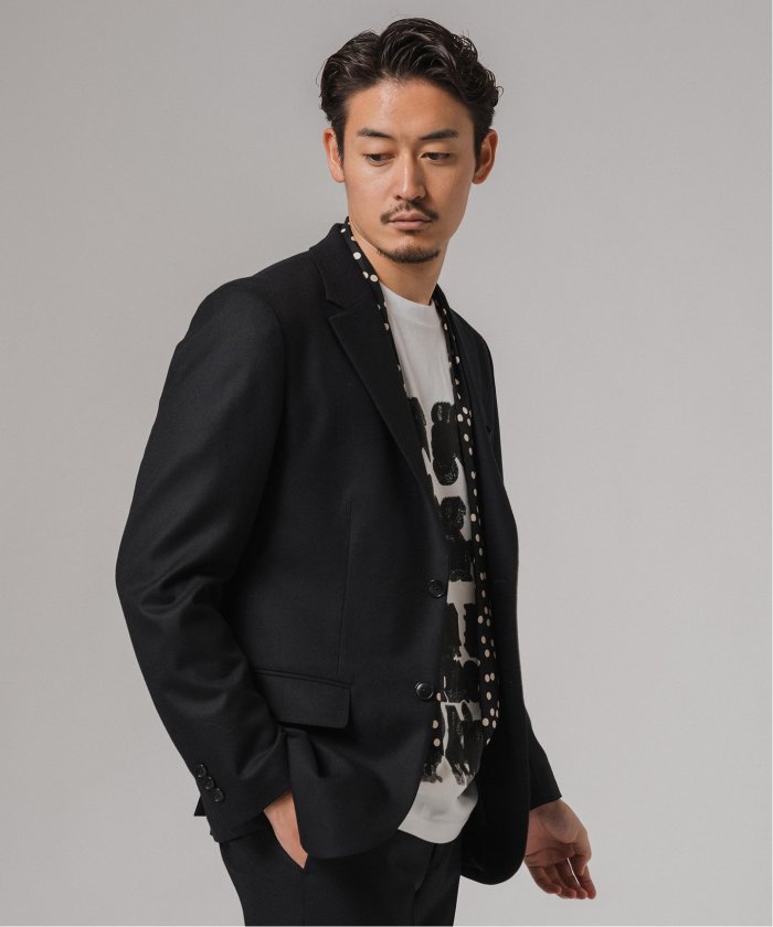 SUPER 120's ウールサキソニー 2ボタン ジャケット SUPER 120's ウールサキソニー 2ボタン ジャケット
