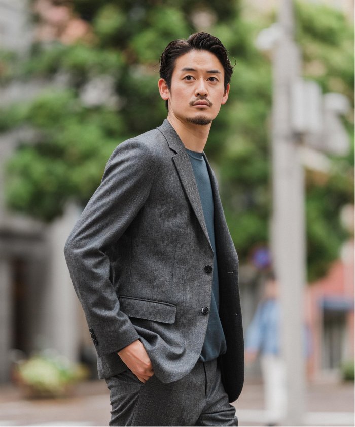SUPER 120's ウールサキソニー 2ボタン ジャケット SUPER 120's ウールサキソニー 2ボタン ジャケット