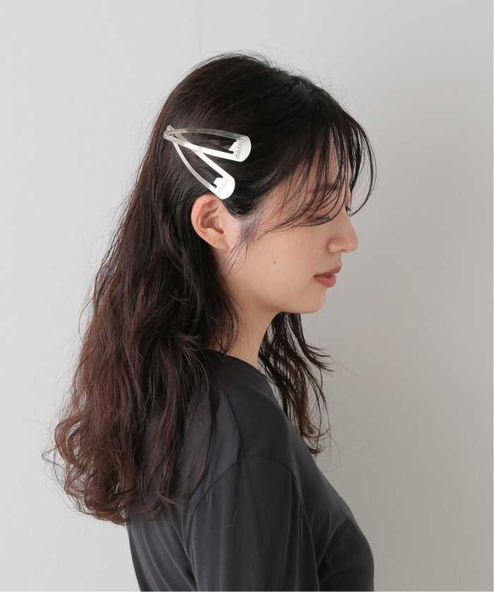 heyep　BLACK ヘアピン 2個セット Logo & Emblem Hair Clips 2 Piece Set-ロゴ&エンブレムヘア
