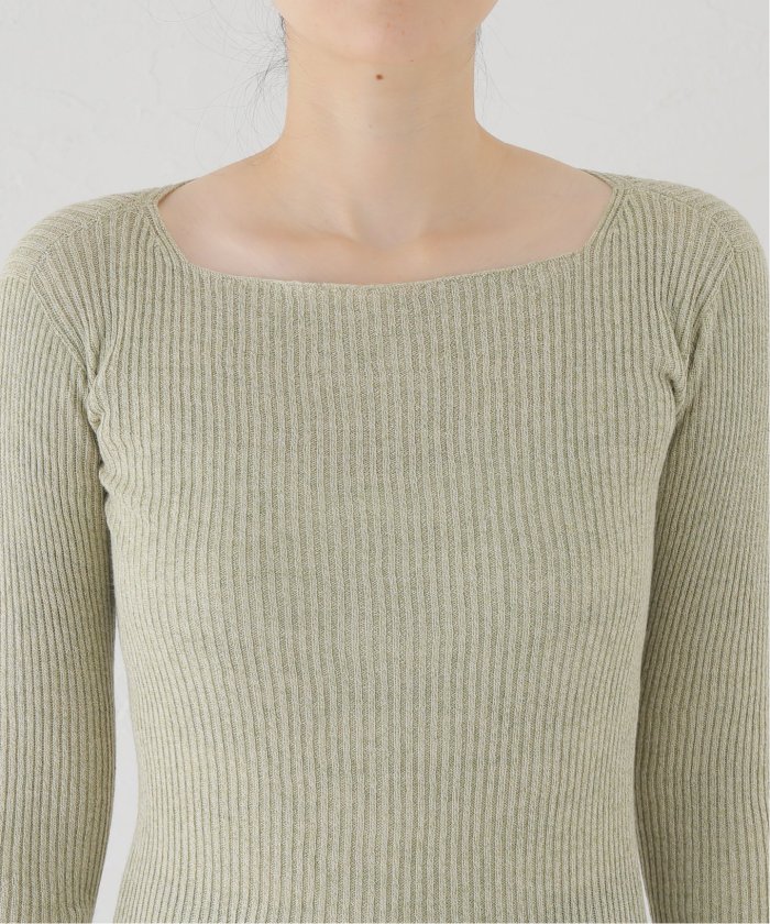 BASERANGE DANDE LONG SLEEVE リブニット　カーディガン ベースレンジ BASERANGE BASERANGE ニット DANDE LONG SLEEVE