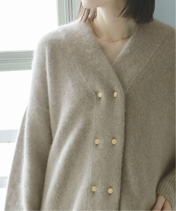 セール】YAK/ヤク ダブルボタンニットカーディガン(506840291 セール】YAK/ヤク ダブルボタンニットカーディガン(506840291