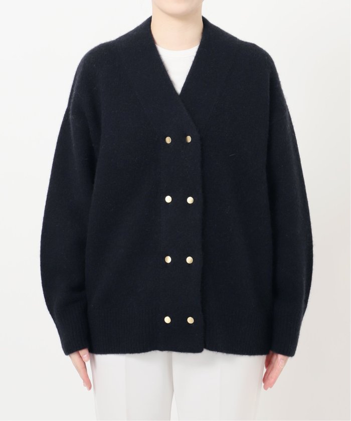 セール】YAK/ヤク ダブルボタンニットカーディガン(506840291 セール】YAK/ヤク ダブルボタンニットカーディガン(506840291