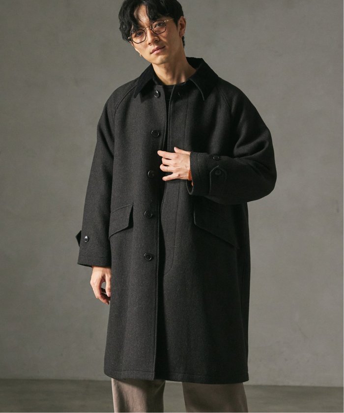 セール】HIGH LAND WOOL オーバーサイズバルマカーンコート(506840362) | ジャーナルスタンダード レリューム  メンズ(JOURNAL STANDARD relume Men's) - d fashion