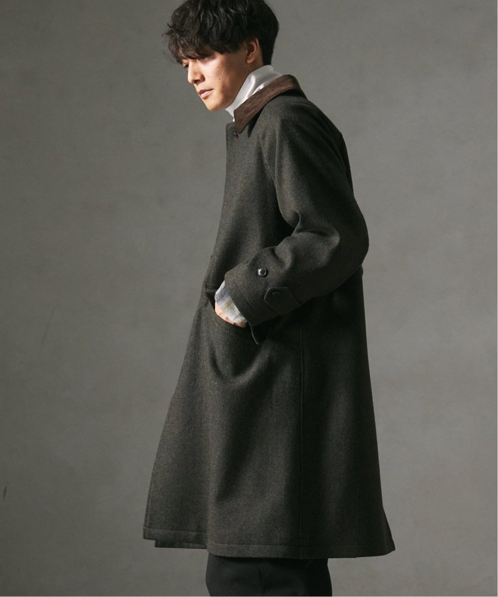 セール】HIGH LAND WOOL オーバーサイズバルマカーンコート セール】HIGH LAND WOOL オーバーサイズバルマカーンコート