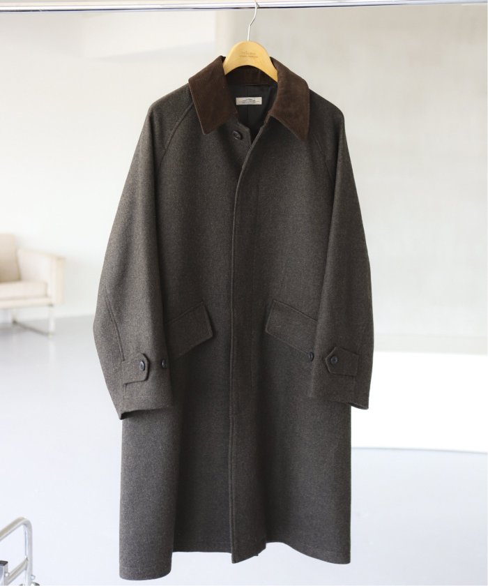 セール】HIGH LAND WOOL オーバーサイズバルマカーンコート セール】HIGH LAND WOOL オーバーサイズバルマカーンコート