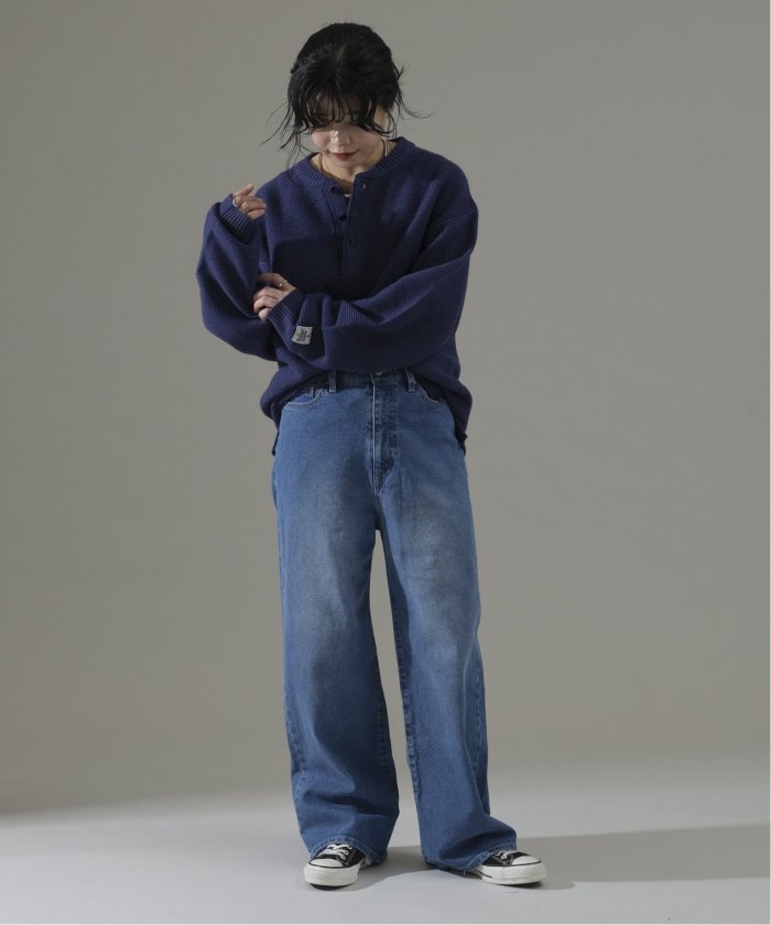 セール】HAMILTON WOOL ガーター ヘンリーネックニット セール】HAMILTON WOOL ガーター ヘンリーネックニット